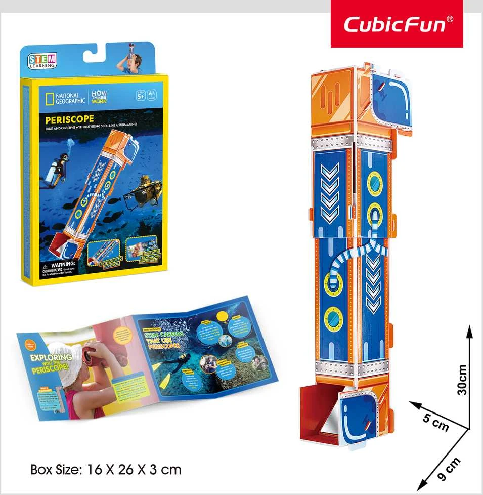 Dėlionė CubicFun CUBIC FUN National Geographic 3D palapinė „Periskopas“