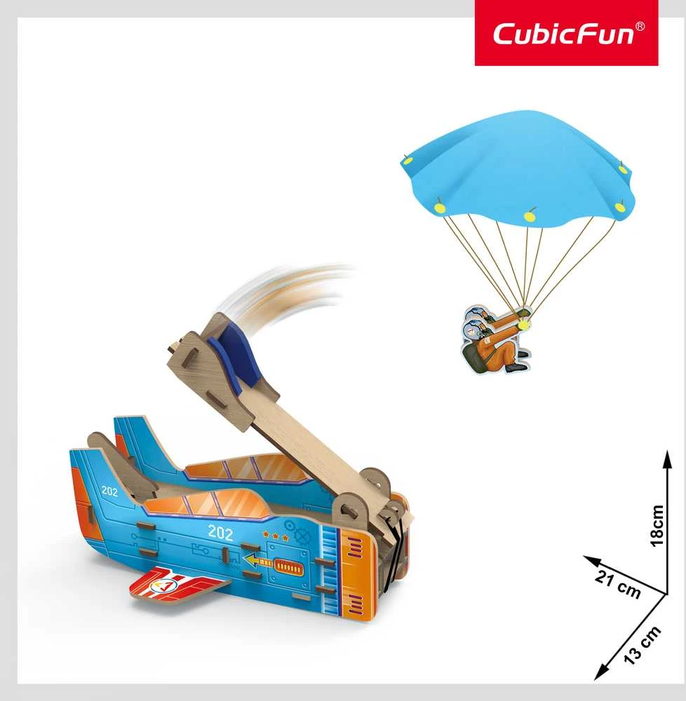 Dėlionė CubicFun CUBIC FUN National Geographic 3D-palapeli "Parašiuto Paleidiklis"