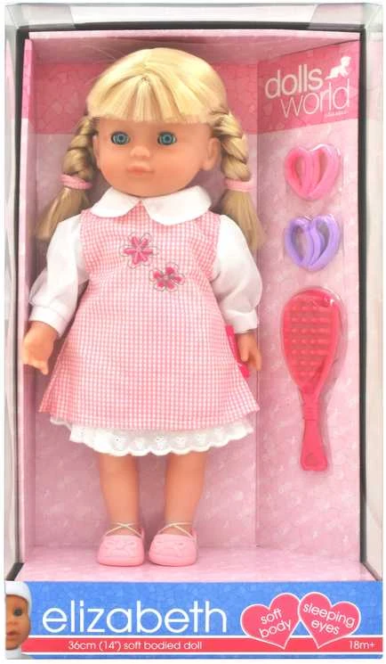 DOLLSWORLD Lėlytė Elizabeth, 36 cm