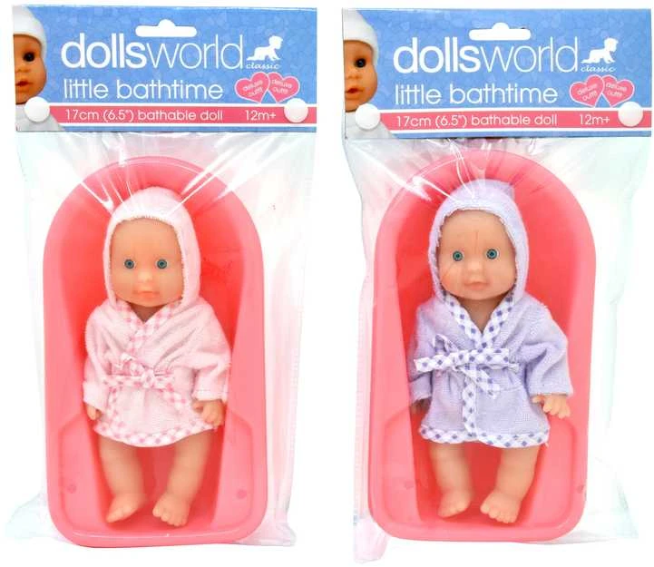 DOLLSWORLD Vonelė su lėlyte, 17 cm