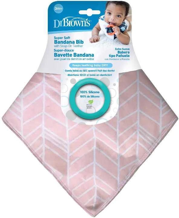 DR. BROWN'S seilinukas kaklaskarė su silikoniniu kramtuku HERRINGBONE