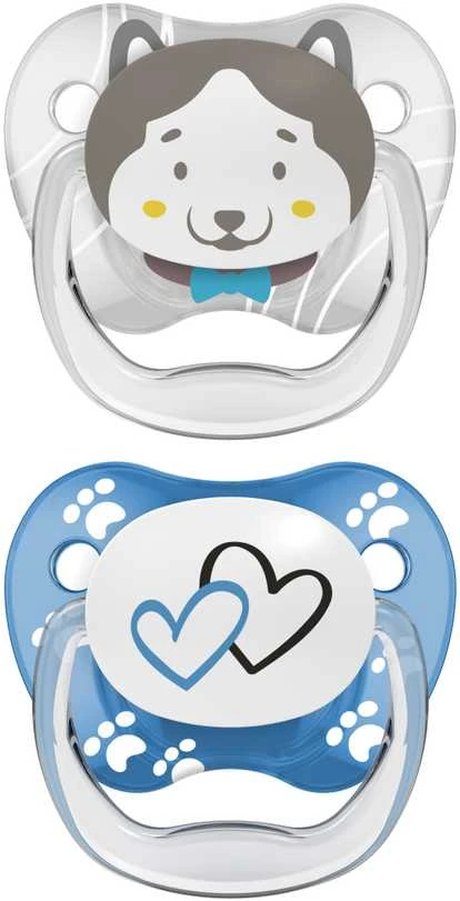 Dr Browns Dr.Browns PV22015 Ortodontinis čiulptukas PreVent BUTTERFLY 6-12m kolekcija gyvūnai mėlyni 2pack