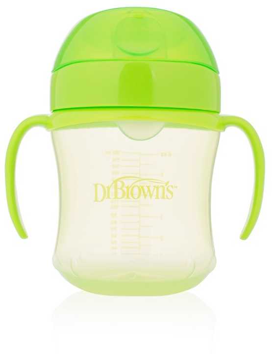 DR.BROWN'S "Dr. Bronw`s" minkštas snapelis pereinamajam puodeliui +6m 180ml
