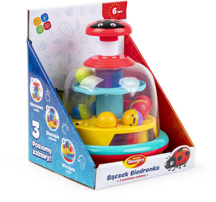DUMEL DD 30807 Ladybug Spinning Top 3 Žaidimo lygiai