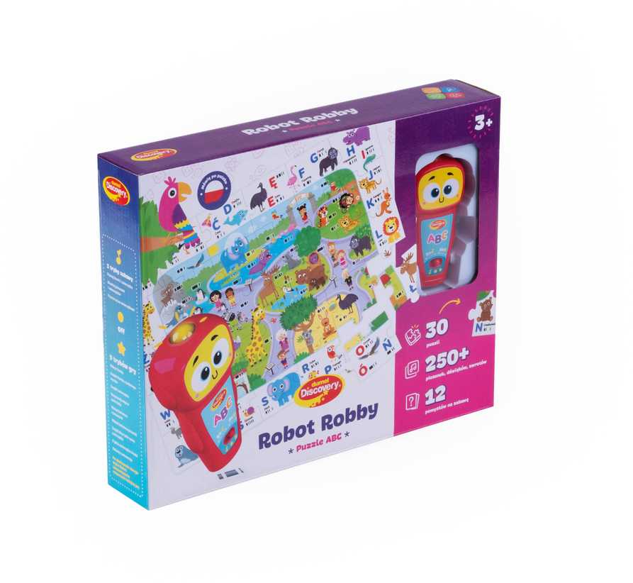 DUMEL DG 82689 Robotas Robby dėlionė ABC