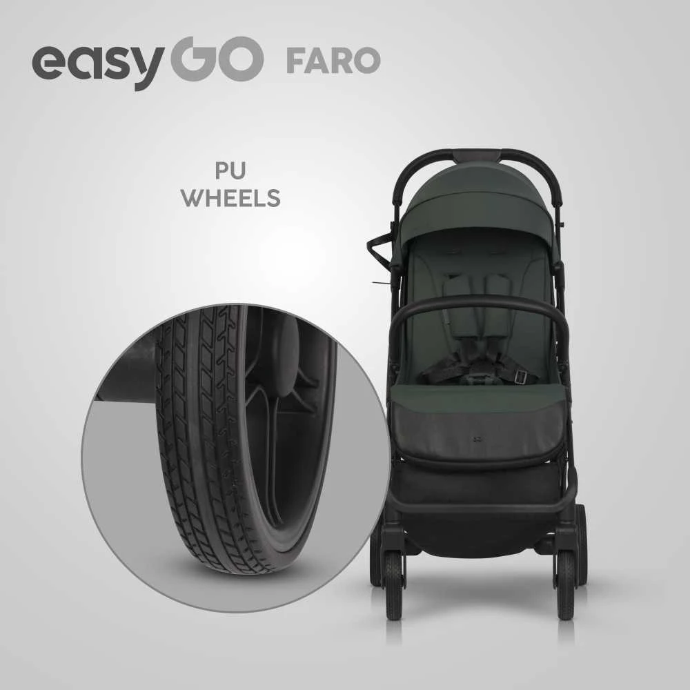 Easy go Kompaktiškas sportinukas Faro, Sage žalias