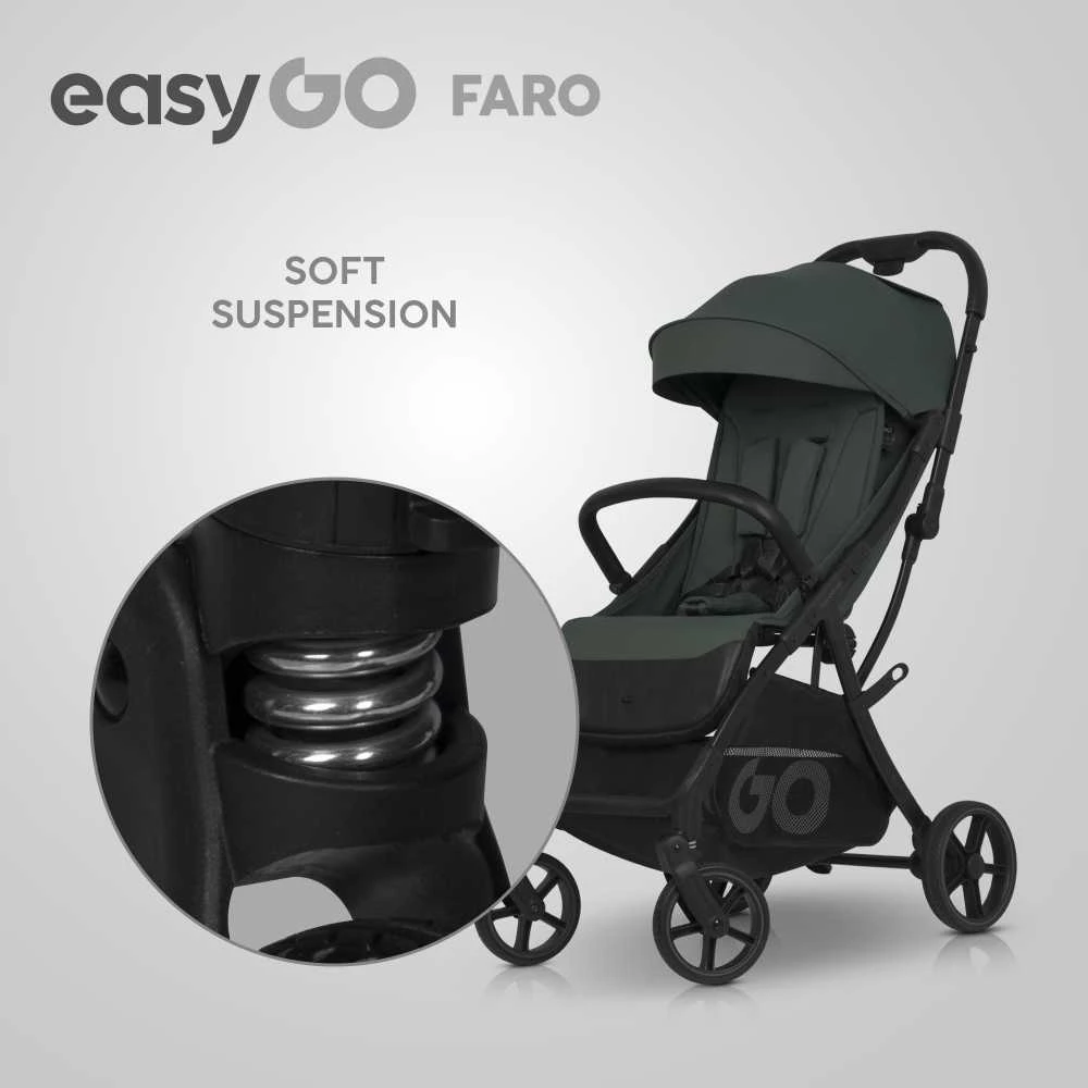 Easy go Kompaktiškas sportinukas Faro, Sage žalias