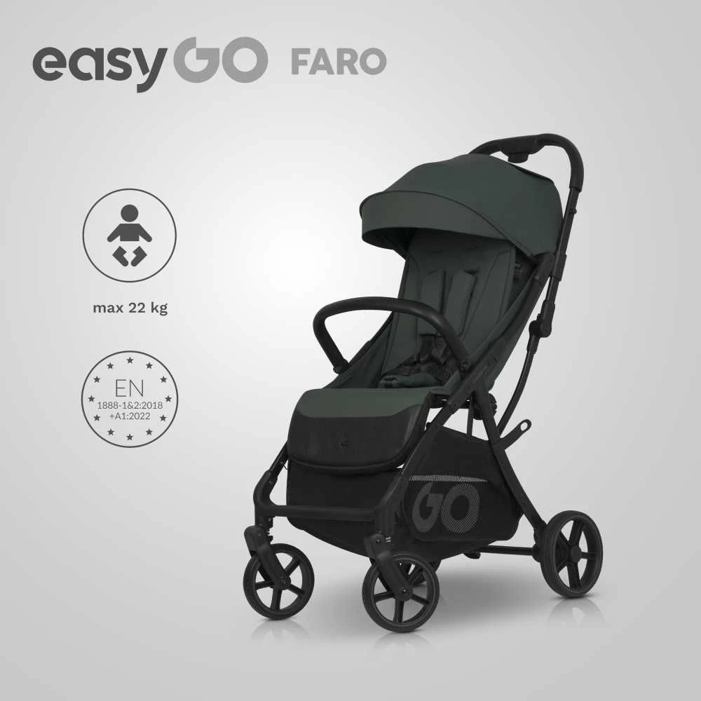 Easy go Kompaktiškas sportinukas Faro, Sage žalias