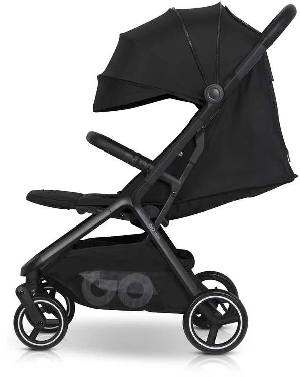 EASY GO HERO EBONY Juodas Vaikiškas vežimėlis