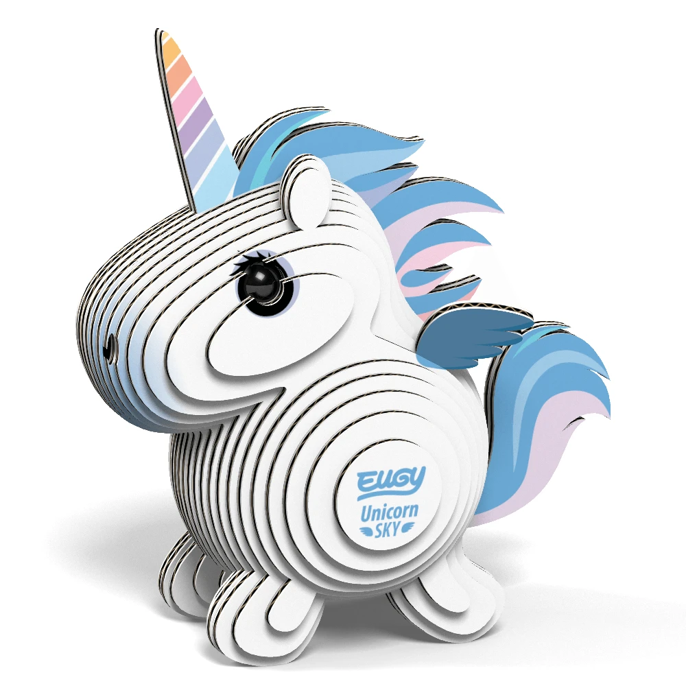 Dėlionė EUGY 3D kartoninis modelis „Vienaragis Debesėlis“