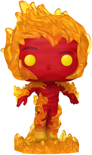 FUNKO POP! Vinilinė figūrėlė: Marvel: The Fantastic Four: First Steps - Human Torch, 9 cm