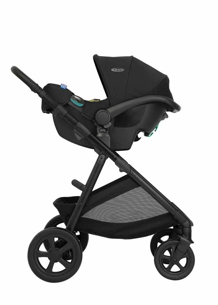 GRACO vežimėlis NEAR2ME DLX TRIO MIDNIGHT 3in1 rinkinys