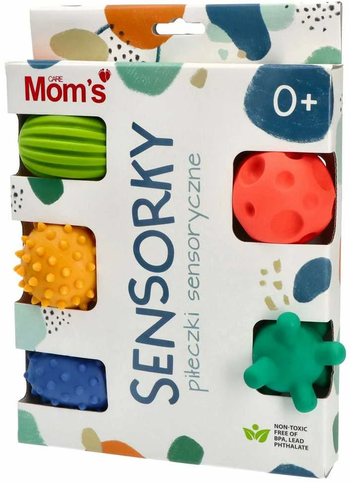 Mom's Care HENCZ 886 Sensoriniai kamuoliukai 5 vnt. pasteliniai