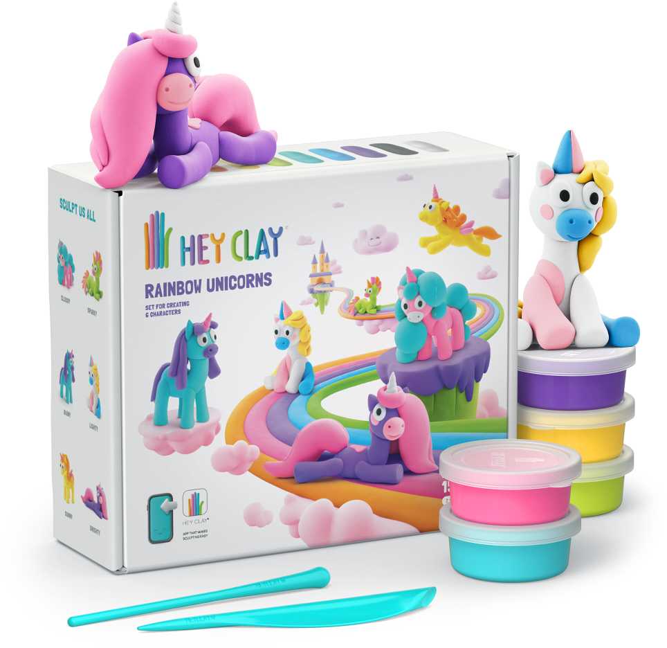 TM Toys HEY CLAY HCL15028CEE vienaragio rinkinys 15 vnt.