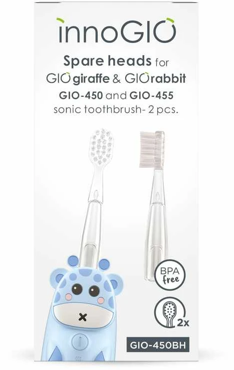 Dantų šepetėlis InnoGiO dantų šepetėlio galvutė bespalvė GIO-450BH
