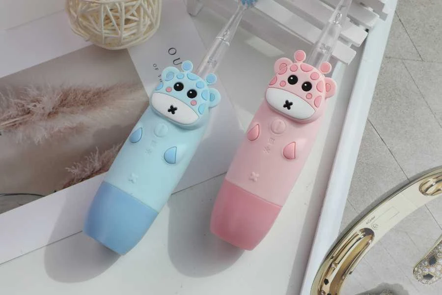 InnoGiO elektrinis dantų šepetėlis žirafa mėlynas GIO-450BLUE
