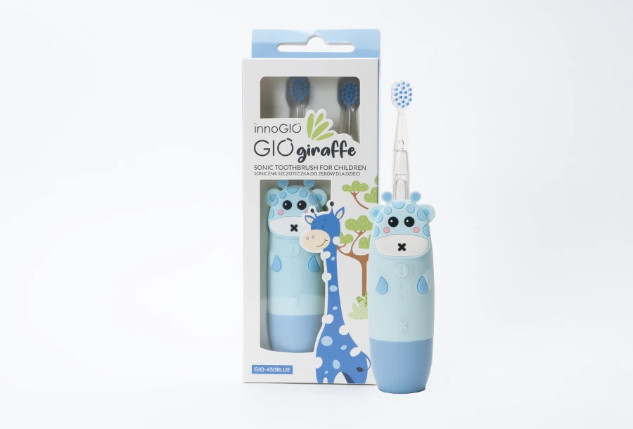 InnoGiO elektrinis dantų šepetėlis žirafa mėlynas GIO-450BLUE