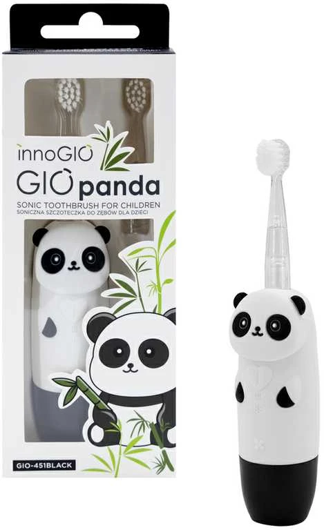 InnoGiO elektrinis dantų šepetėlis panda juodas GIO-451