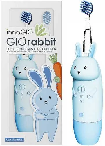InnoGiO elektrinis dantų šepetėlis triušis mėlynas GIO-455BLUE
