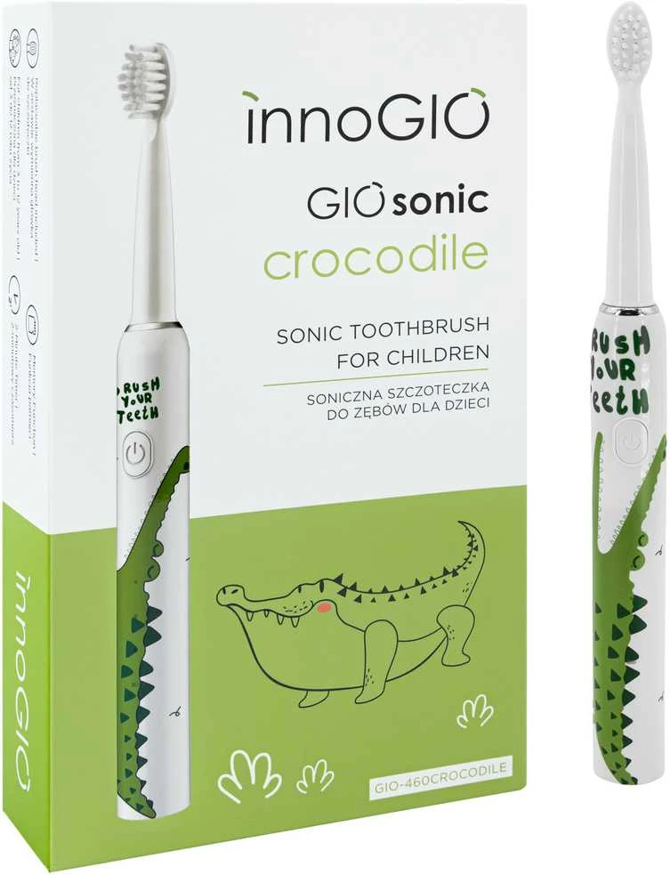 InnoGiO garsinis dantų šepetėlis krokodilas GIO-460