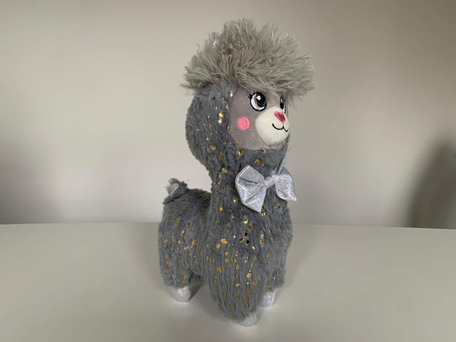 InnoGiO pliušinis žaislas Alpaka pilkas 30cm GIO-828GRAY