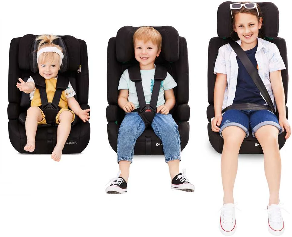 KINDERKRAFT automobilinė kėdutė SAFETY FIX 2 i-Size, juodos spalvos, KCSAFI02BLK0000