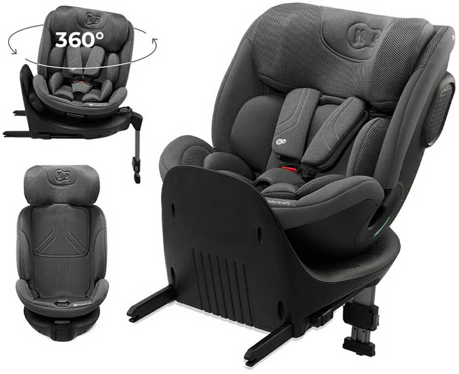 KINDERKRAFT automobilinė kėdutė XPRIDER 2 i-Size, 40-150 cm, pilkas, KCXRID02GRY0000