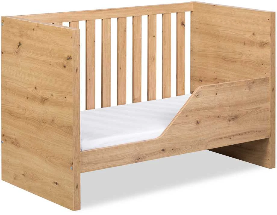 KLUPŚ Lovelė AMELIA ąžuolas su apsauginiu turėklu 120x60