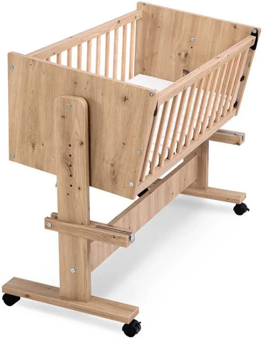 KLUPŚ Miegamoji lovelė 89x40 ZOYA 5in1 ąžuolas