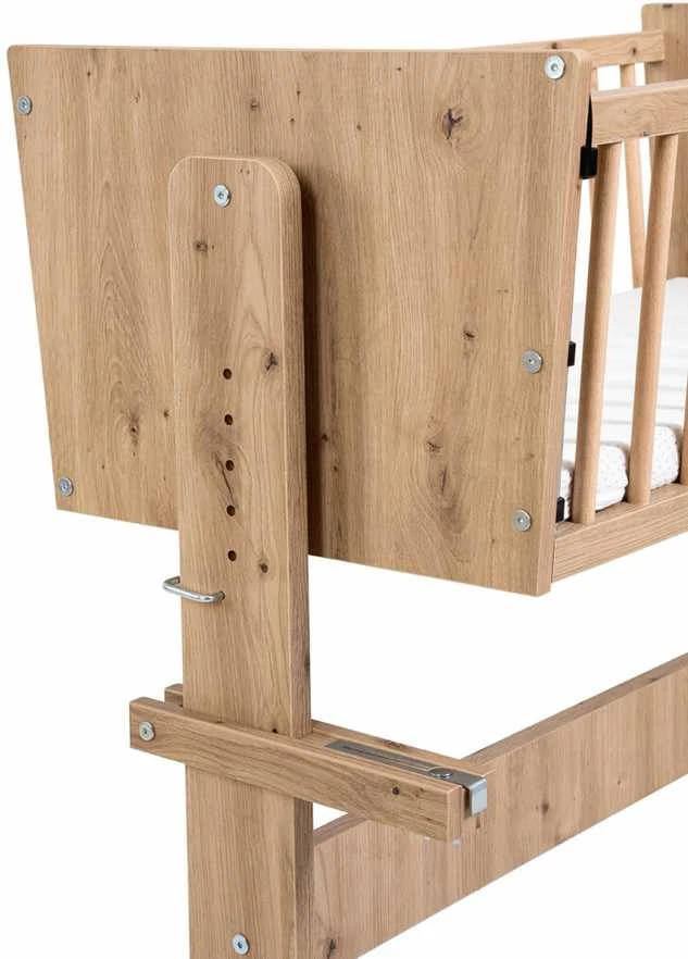 KLUPŚ Miegamoji lovelė 89x40 ZOYA 5in1 ąžuolas