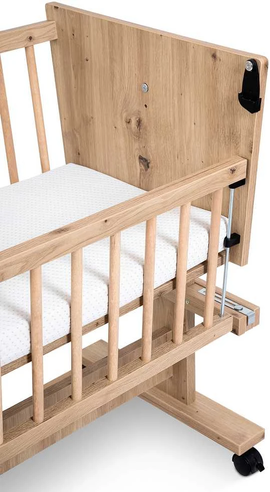KLUPŚ Miegamoji lovelė 89x40 ZOYA 5in1 ąžuolas