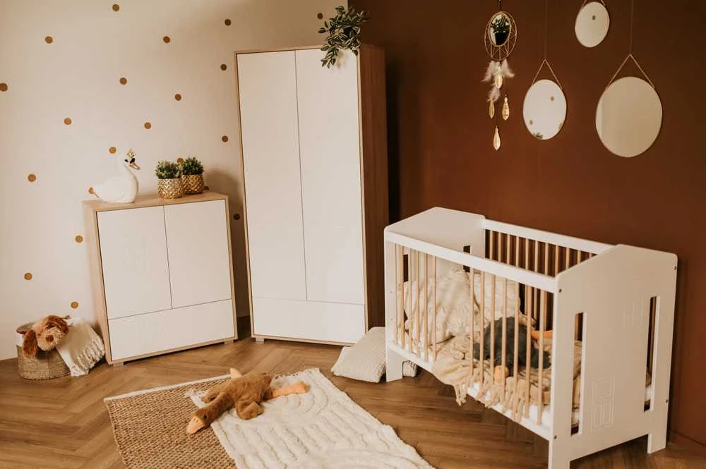 KLUPŚ Vaikiška lovelė IDA 120X60 baltas bukas