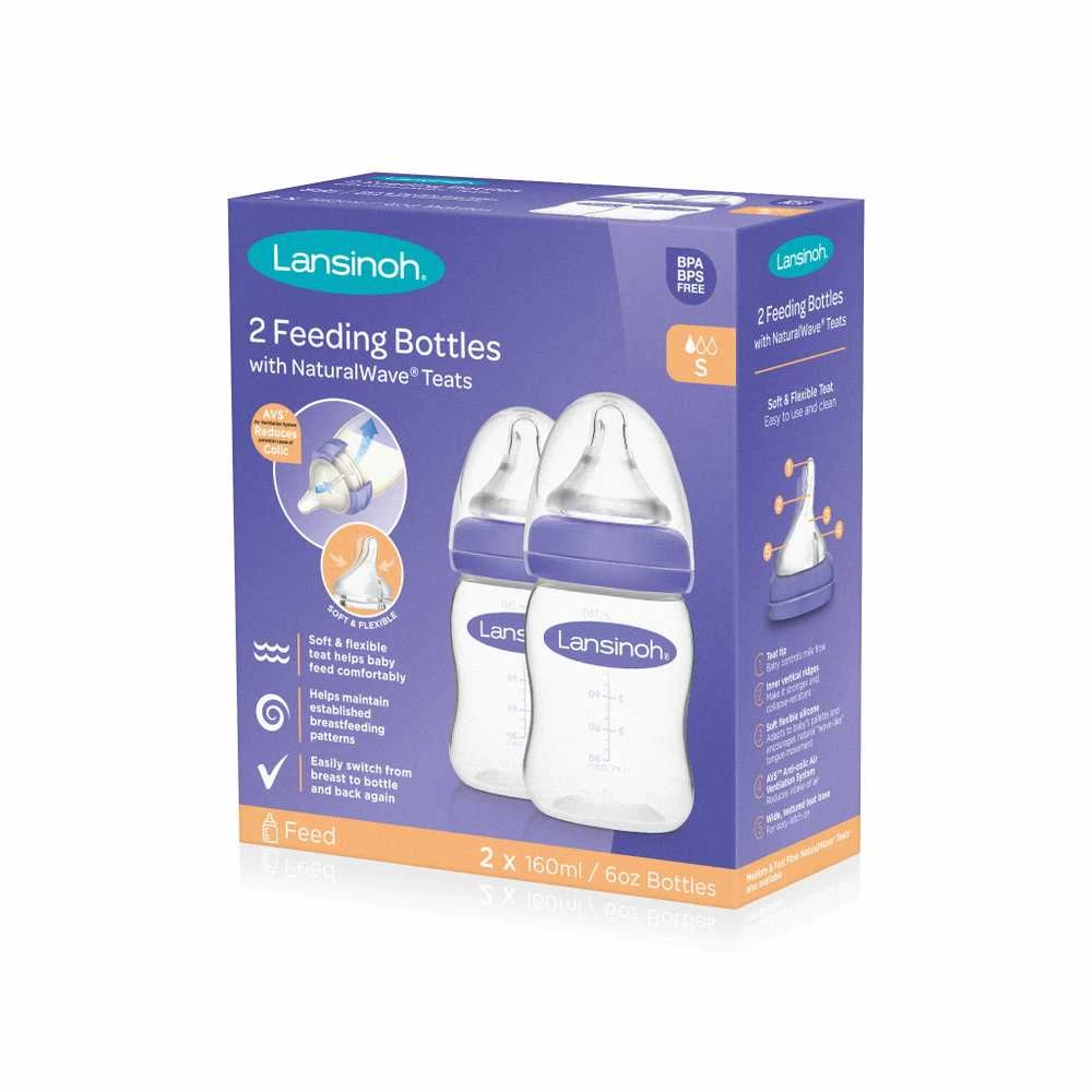 LANSINOH 160 ml maitinimo buteliukai, 2 vnt.