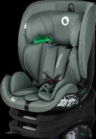 LIONELO Lavender i-Size žalia pistacijų automobilinė kėdutė