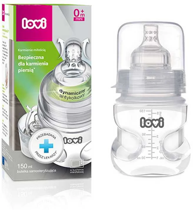 LOVI 21/573 Savaime sterilizuojantis buteliukas 150ml