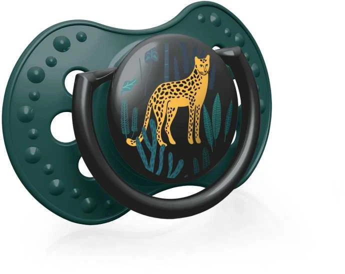 LOVI 22/903 Dinaminis silikoninis čiulptukas 6-18m 2vnt Jungle Vibes Boy