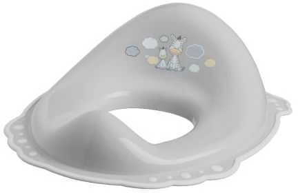 Maltex Baby klozeto sėdynė, neslystanti, Zebra, pilka / balta, 6463