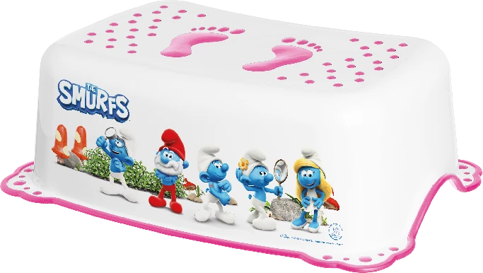 MALTEX Taburetė 2K Smurfs balta/rožinė