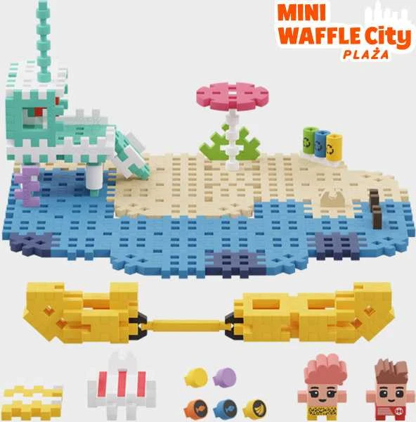 MARIOINEX 903155 vafliniai mini kaladėlės - paplūdimys 148 vnt.