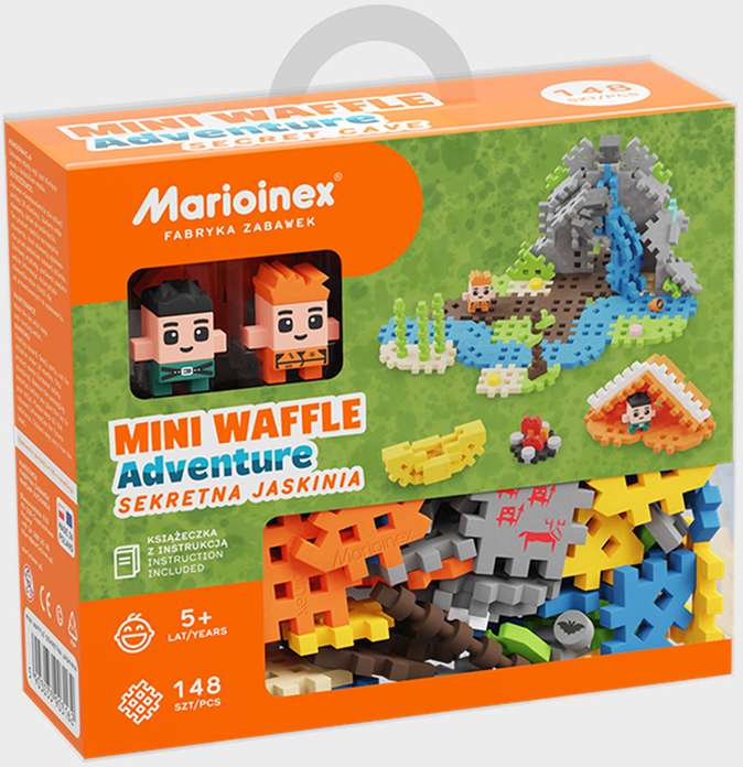 Konstruktorius Marioinex Mini Waffle Slaptas urvas, 148 d.