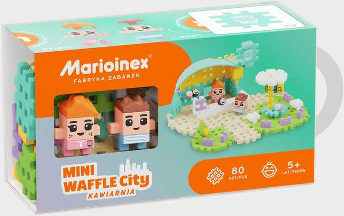 Konstruktorius Marioinex Mini Waffle Kavinė, 80 d.