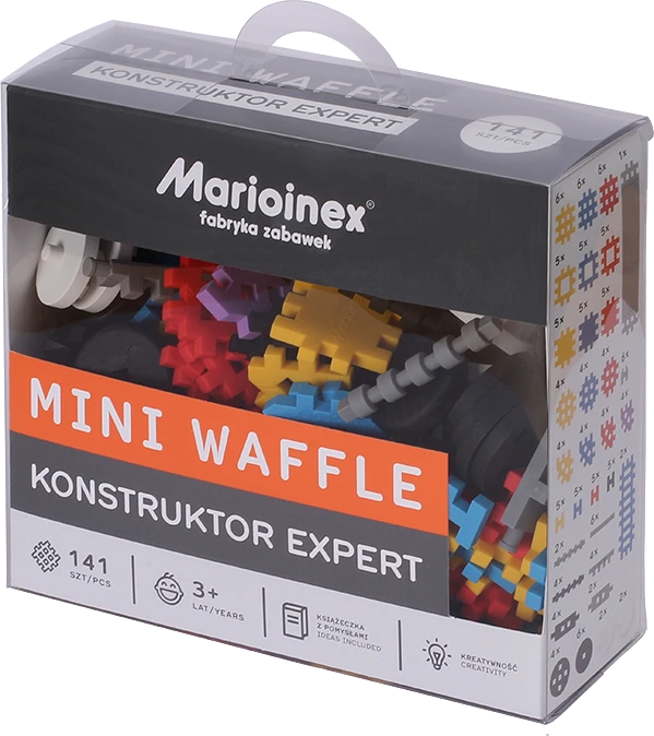 Marioinex Mini kaladėlės(vaffle) konstruktorius ekspetas, 141vnt