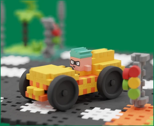 Marioinex Konstruktorius Wafers Mini Street 280 Elementai