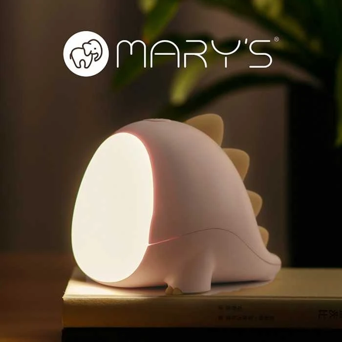 Plexido MARY'S MW20533 Dino rožinė LED naktinė lemputė