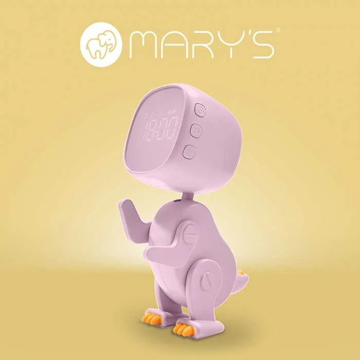 Eco Light Lampki MARY'S MW61057 Robo Dino žadintuvas rožinis