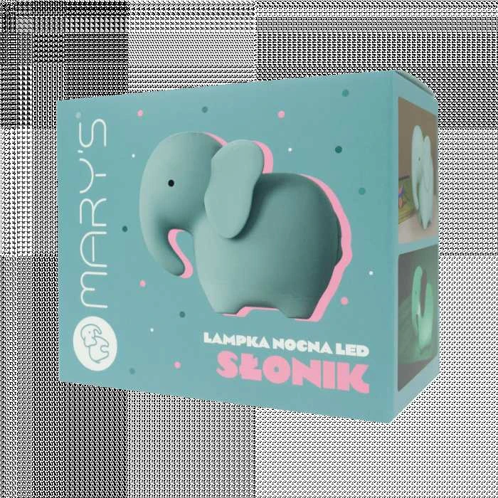 Eco Light Lampki Ecolights MARY'S LED Naktinė lempa - Elephant
