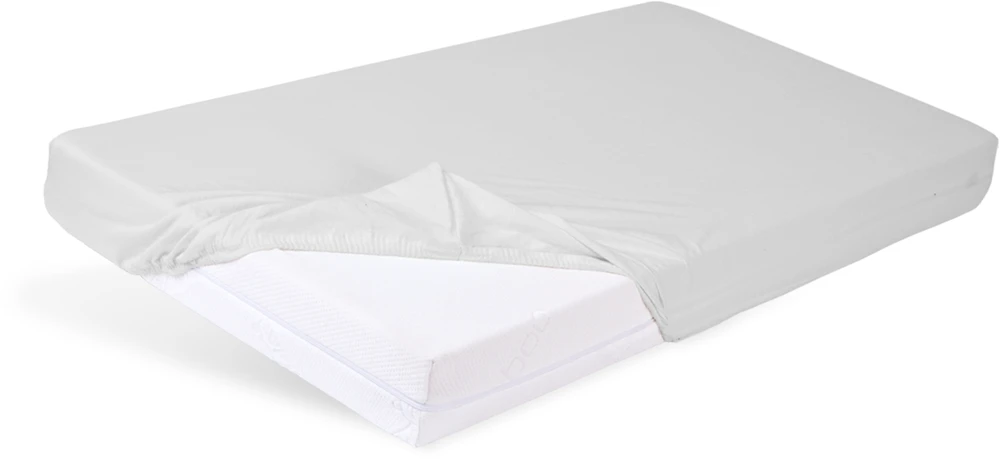Drėgmei atspari vaikiška bambukinė paklodė Matex 70x140, pilka