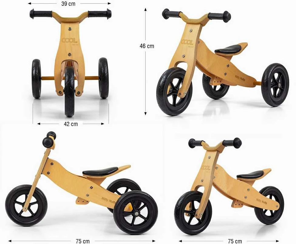MILLY MALLY 2770 2in1 Transporto priemonė COOL/LOOK NATURAL