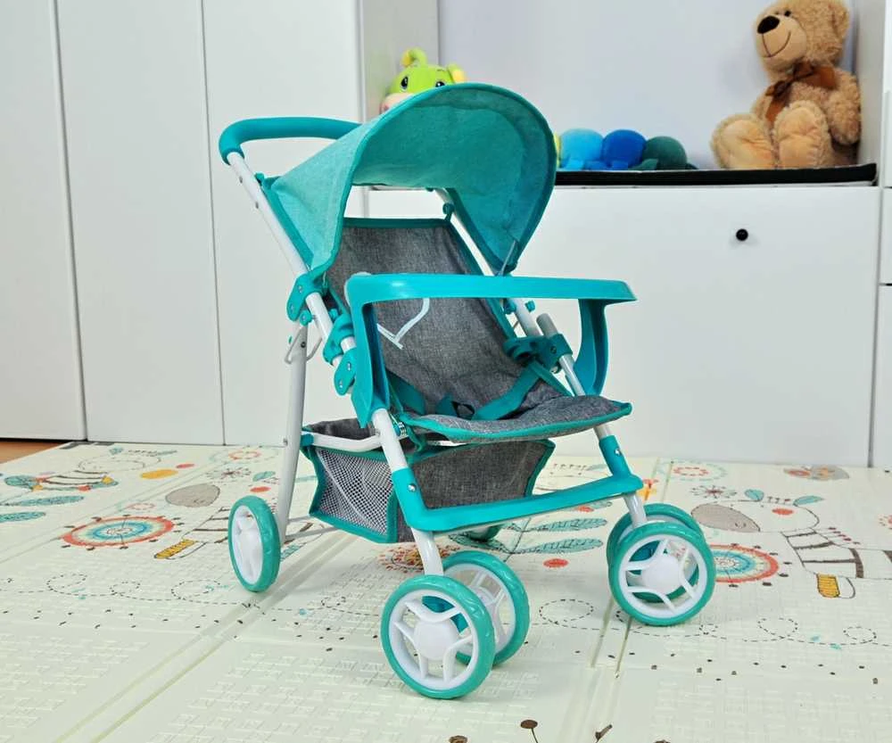 Milly Mally Kate lėlių vežimėlis, mėtų spalvos
