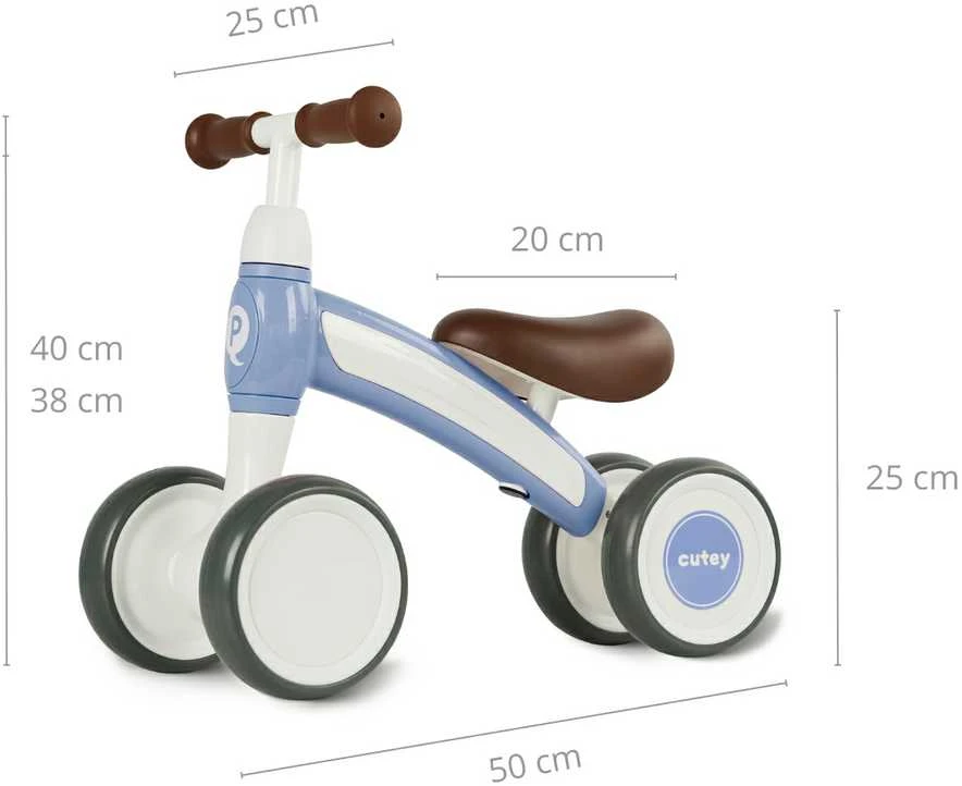 MILLY MALLY 5686 Qplay Transporto priemonė Cutey Retro mėlyna